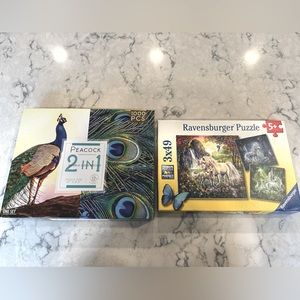 All  for 10.00 (3 puzzles- no guarantee all pieces are in -  only opened 1x)
